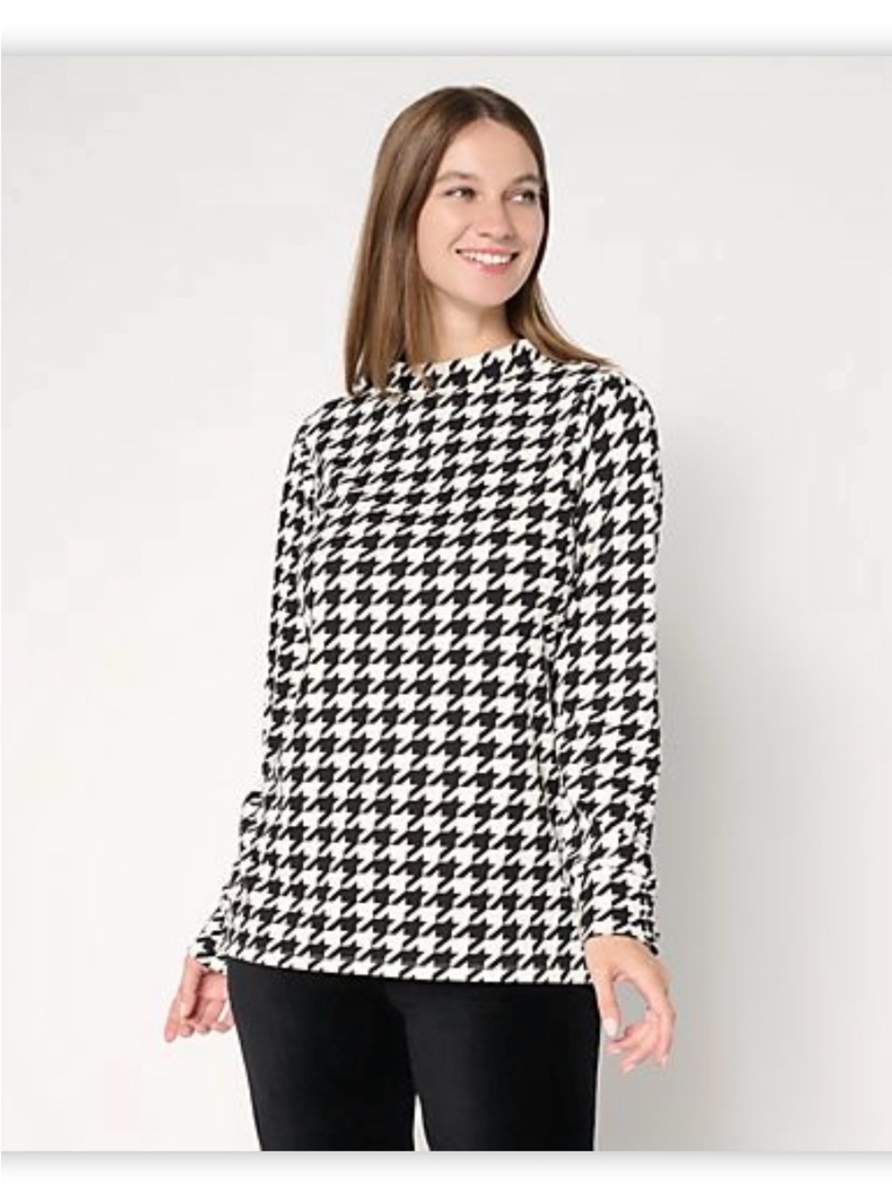 Susan Graver Printed Microfleece Pullover